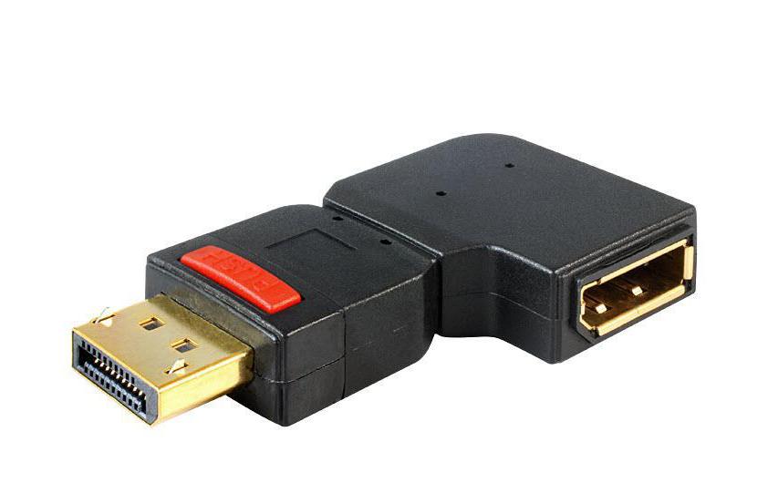 520613 - Mediatech Delock Displayport Adapter, 180° gewinkelt nach links gewinkelt kaufen Schweiz | Mediatech.ch