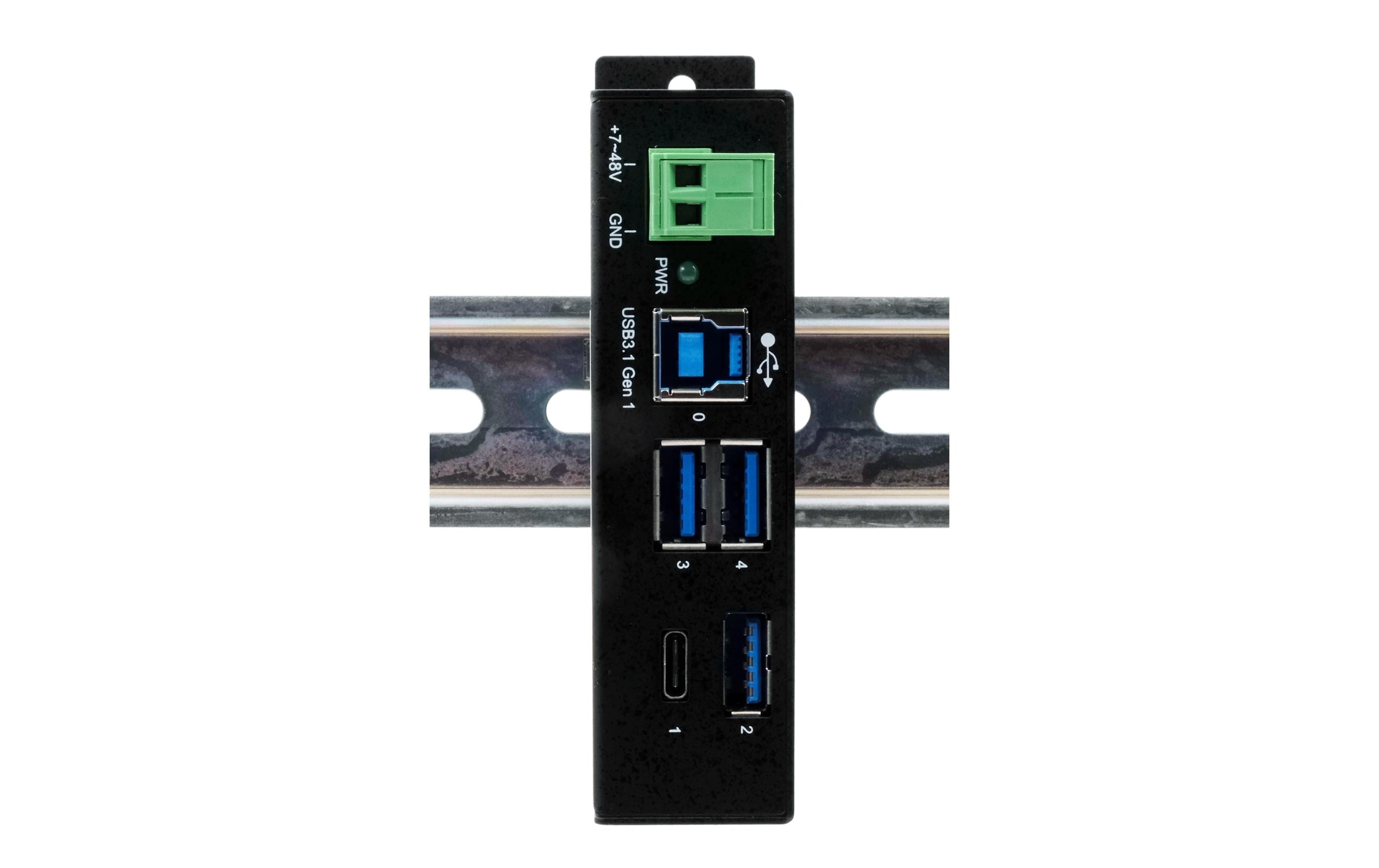 525418_1 - Mediatech EXSYS EX-1194HMS, 4x USB 3.0 / 3.1 HUB mit 7 Ports, CDP + DCP Modus, 7 - 48V
