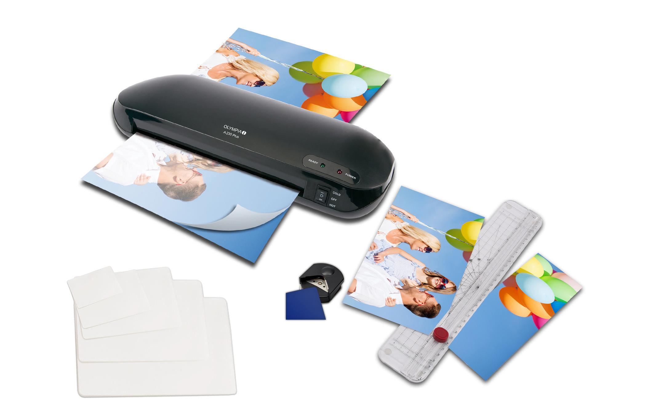534287 - Mediatech Olympia 4 in 1 Set Laminiergerät A230Plus Laminiergerät/Schneidelineal/Runder/Folien kaufen Schweiz | Mediatech.ch