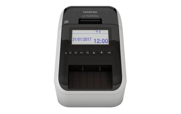 Brother P-touch QL-820NWB, WLAN, USB, LAN, 176mm/Sek, 12mm - 62 mm Breite, Rot,