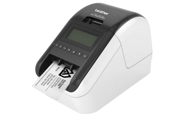 Brother P-touch QL-820NWB, WLAN, USB, LAN, 176mm/Sek, 12mm - 62 mm Breite, Rot,