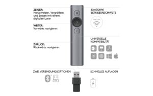 539469_5 - Mediatech Logitech Spotlight Presentation Remote slate