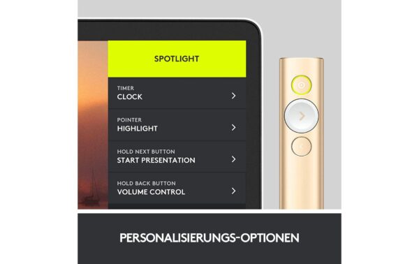 539470_7 - Mediatech Logitech Spotlight Presentation Remote gold