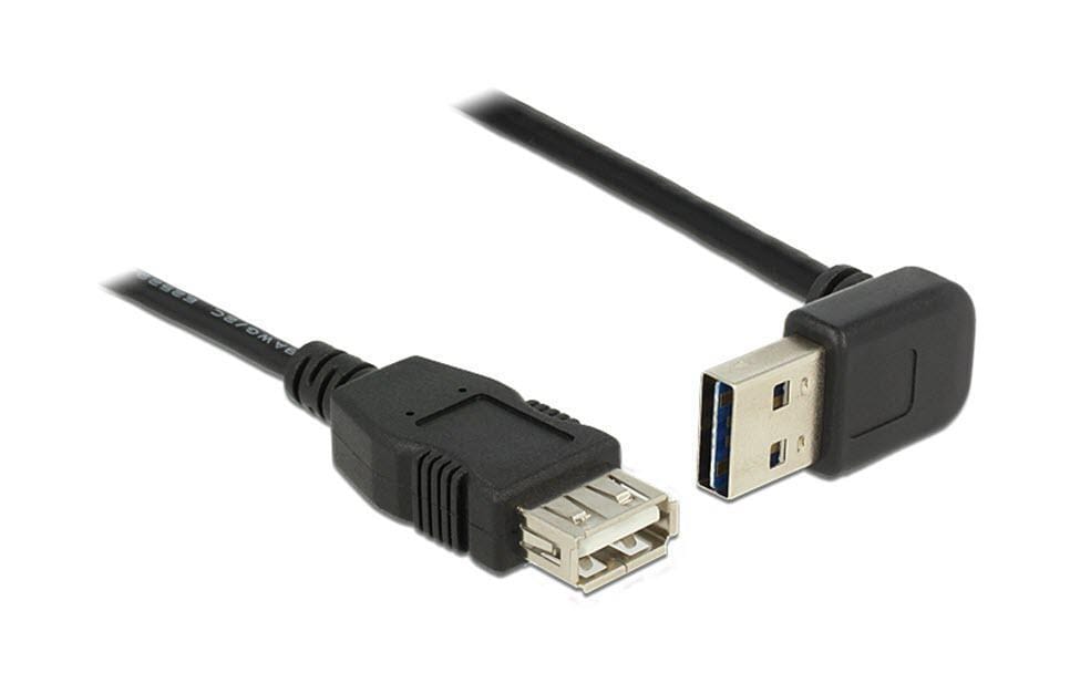 540282 - Mediatech USB2.0-Verlängerungskabel Easy A-A: 2m beidseitig einsteckbar,oben/unten gewinkelt