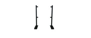 Premium Tischfuss, schwarz, Metall Twin 80 max. 50 Kg