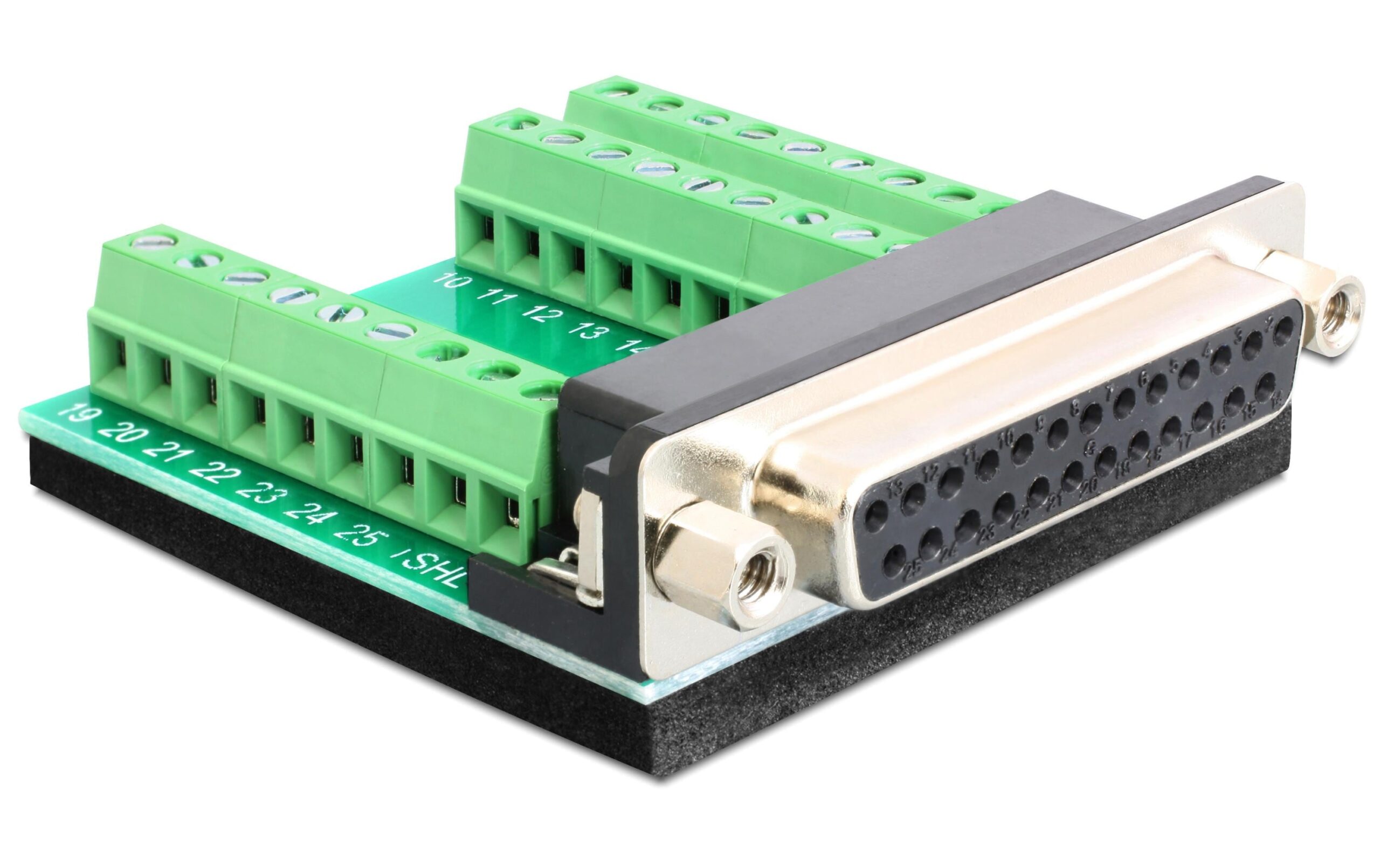 548352 - Mediatech Delock Terminalblock DB25 Buchse 27 Pin Terminalblock, Pitch 3.81 kaufen Schweiz | Mediatech.ch