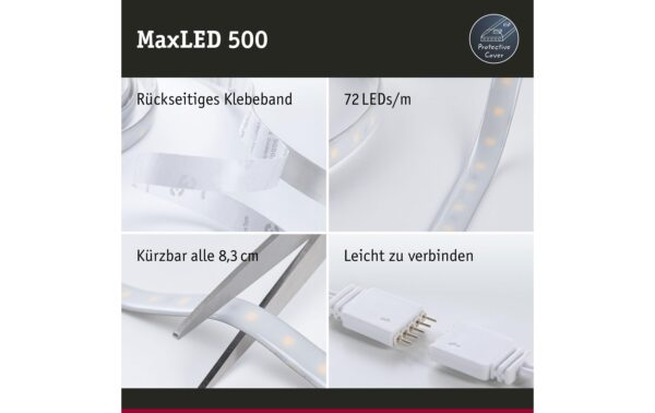 Paulmann LED Stripes MaxLED RGBW 3m Start 36W, RGB+2700K, 1290lm, max. 5m