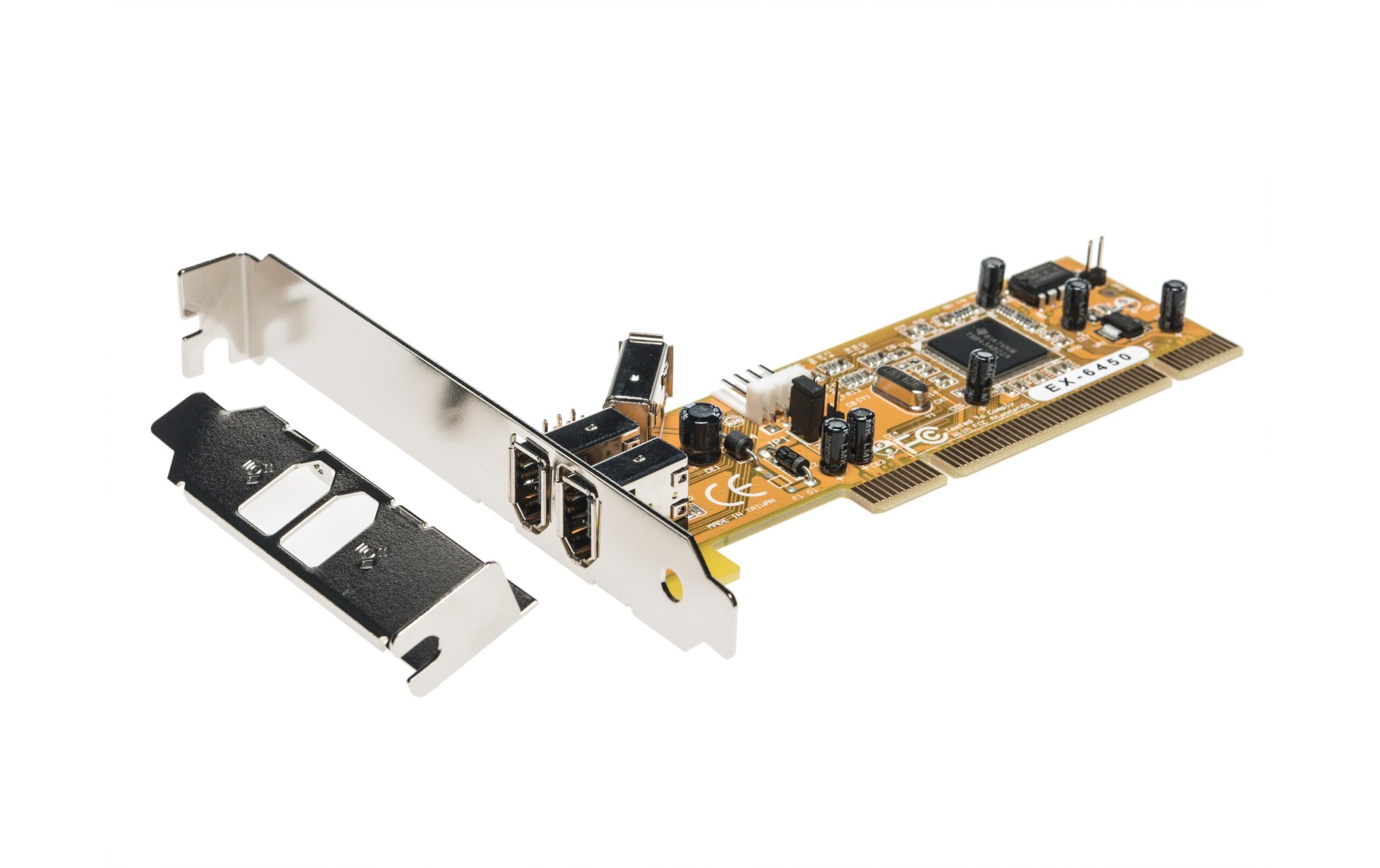 56107 - Mediatech EXSYS EX-6450, 3x FireWire 1394A PCI-I/O-Karte, TI Chipsatz kaufen Schweiz | Mediatech.ch