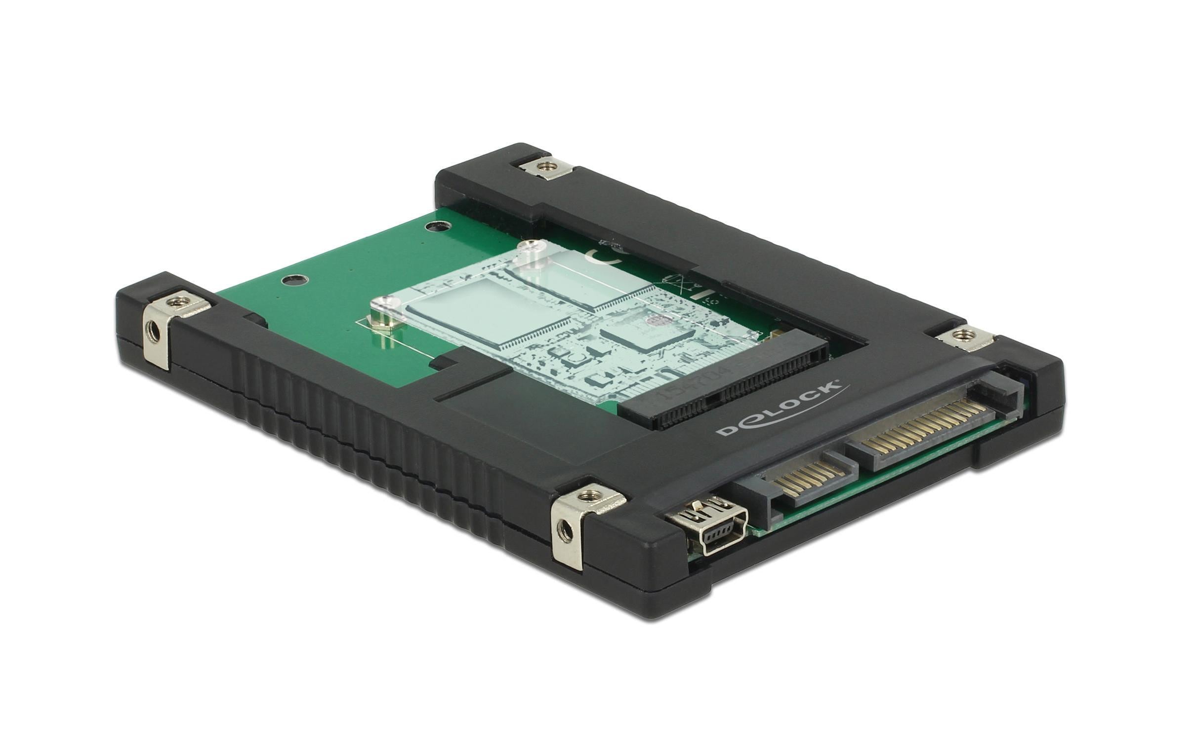 Delock mSATA zu SATA 2.5 Gehäuse unterstützt Mini-PCIe auf USB Basis kaufen Schweiz | Mediatech.ch