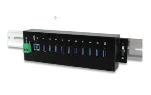 EXSYS EX-1110HMVS, 10xUSB 3.0/3.1 MetallHUB mit 15KV ESD Überspannungs-Schutz