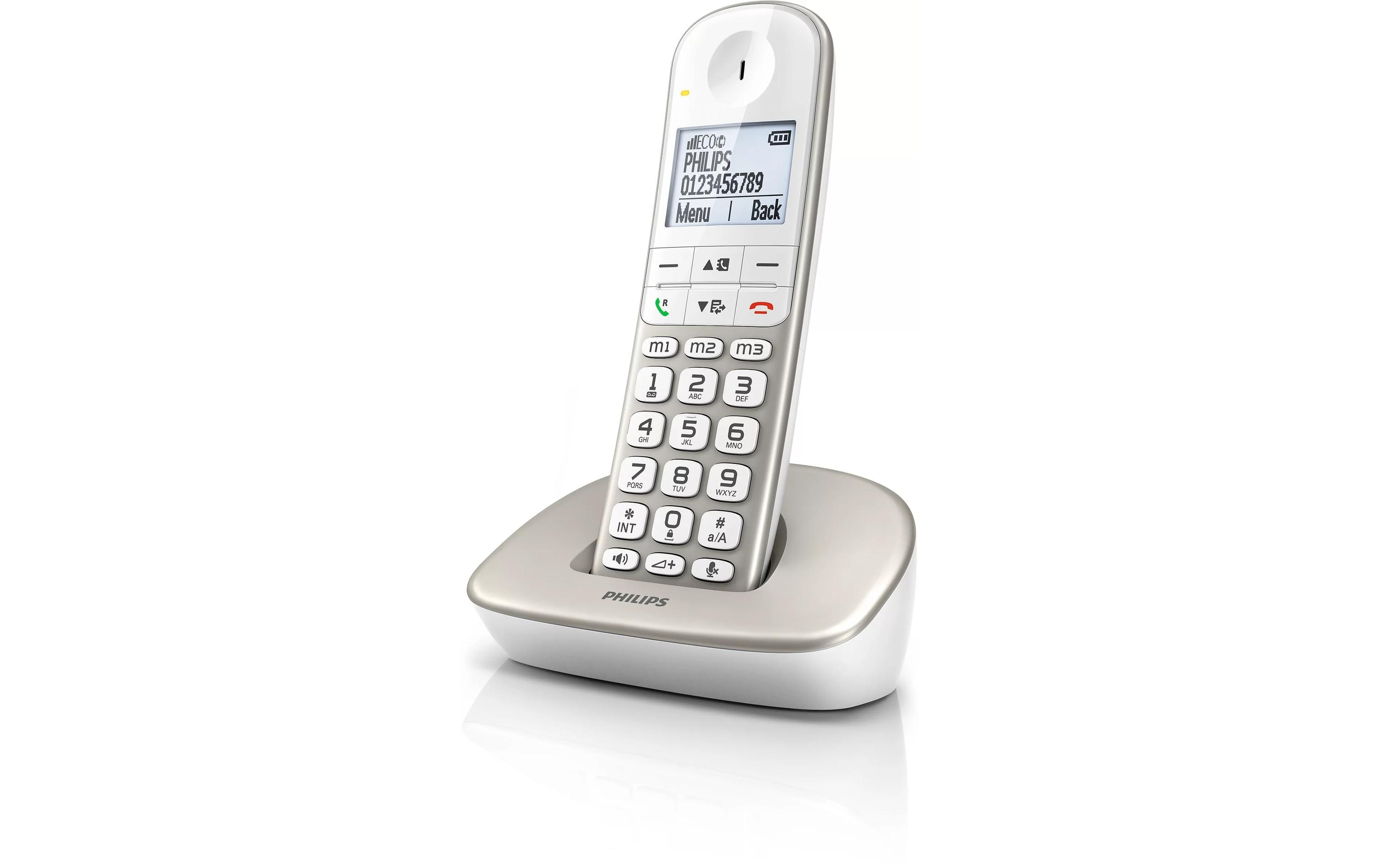 562770_1 - Mediatech Philips XL4901S Silver Grosstasten Telefon
