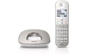 562770_2 - Mediatech Philips XL4901S Silver Grosstasten Telefon