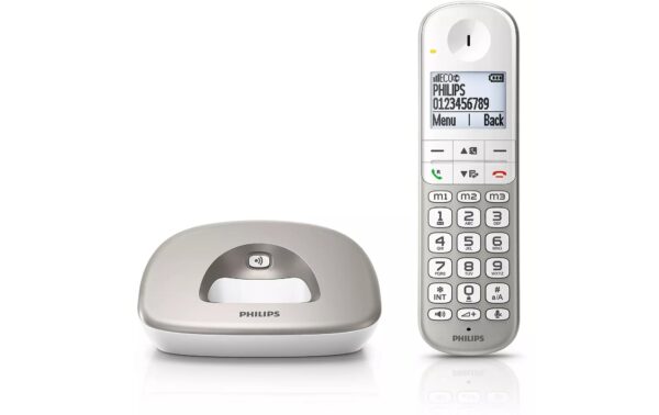 562770_2 - Mediatech Philips XL4901S Silver Grosstasten Telefon