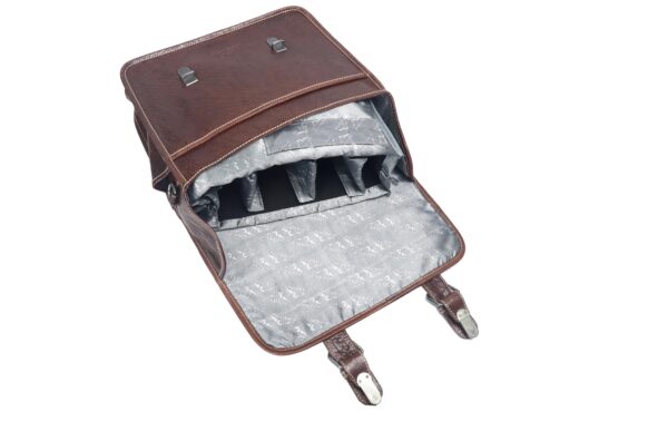 Alpenleder Kameratasche Reporter brandy, Leder