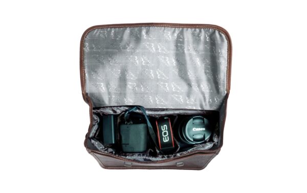 Alpenleder Kameratasche Reporter brandy, Leder