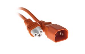Anschlusskabel C14 / C5 2.0 m orange H05VV-F 3G 1, 0mm²