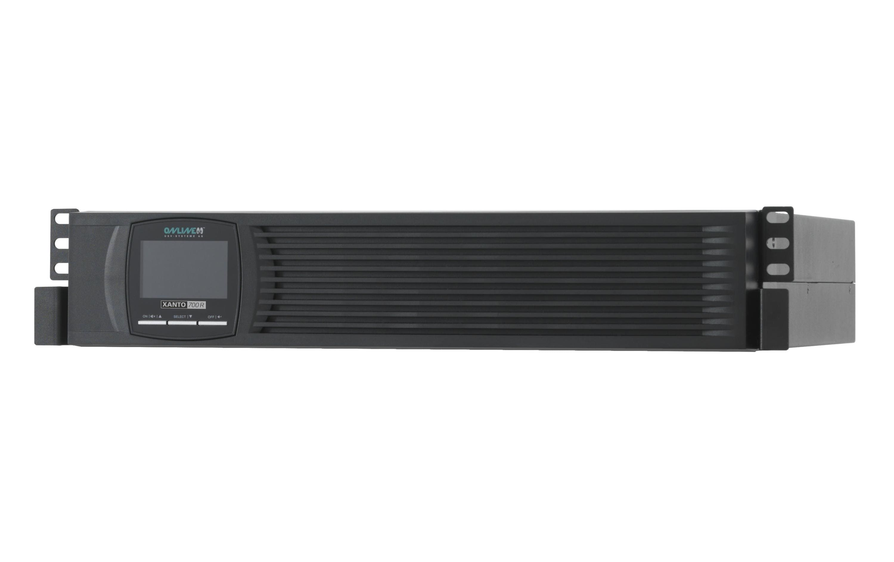 574923 - Mediatech ONLINE USV Xanto 700R: 700VA/700W Online-Doppelwandler, Rack, USB, RS232 kaufen Schweiz | Mediatech.ch