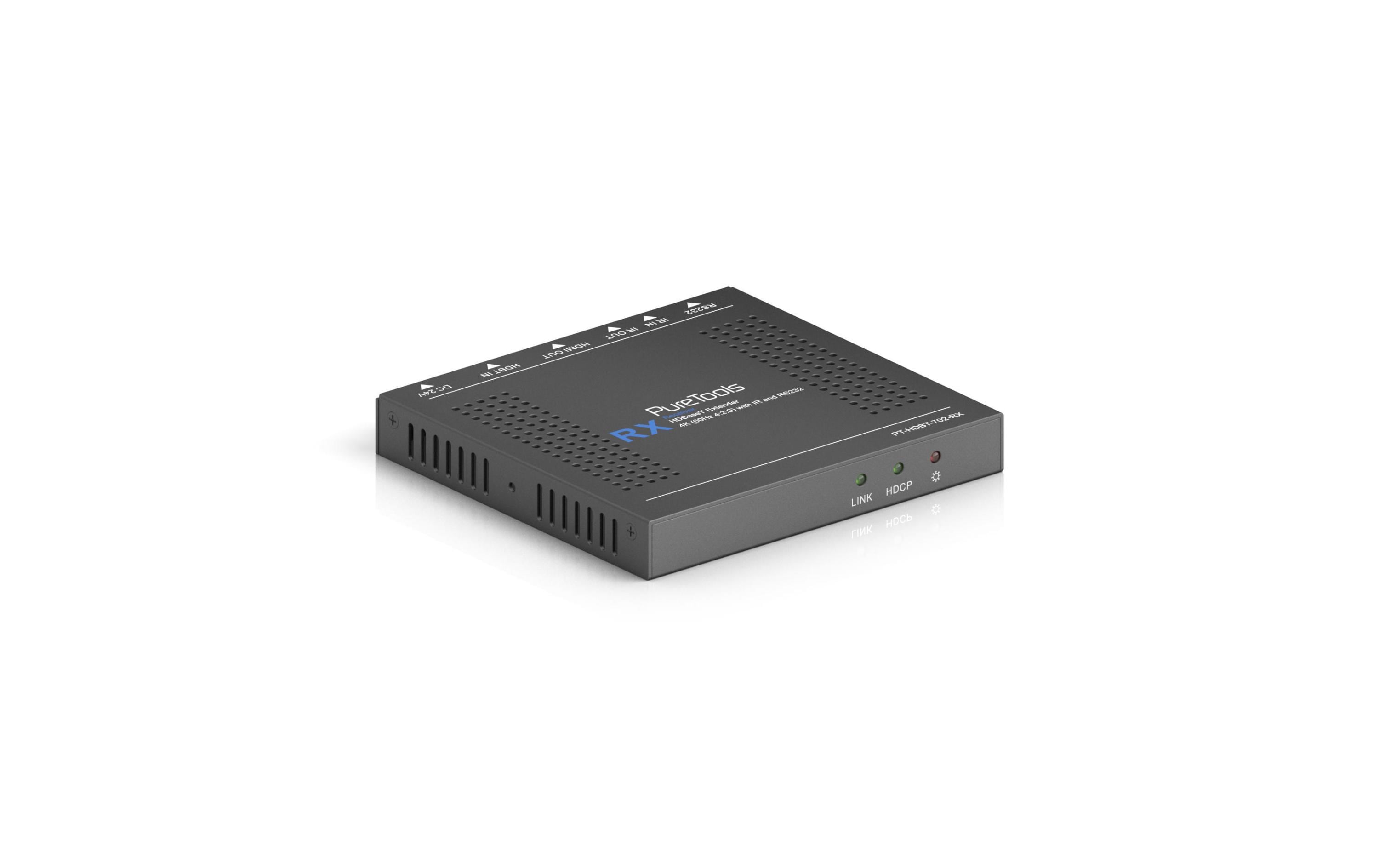 598581_1 - Mediatech PureTools PT-HDBT-702-RX HDBaseT Receiver, HDMI/RS232/IR, 4K