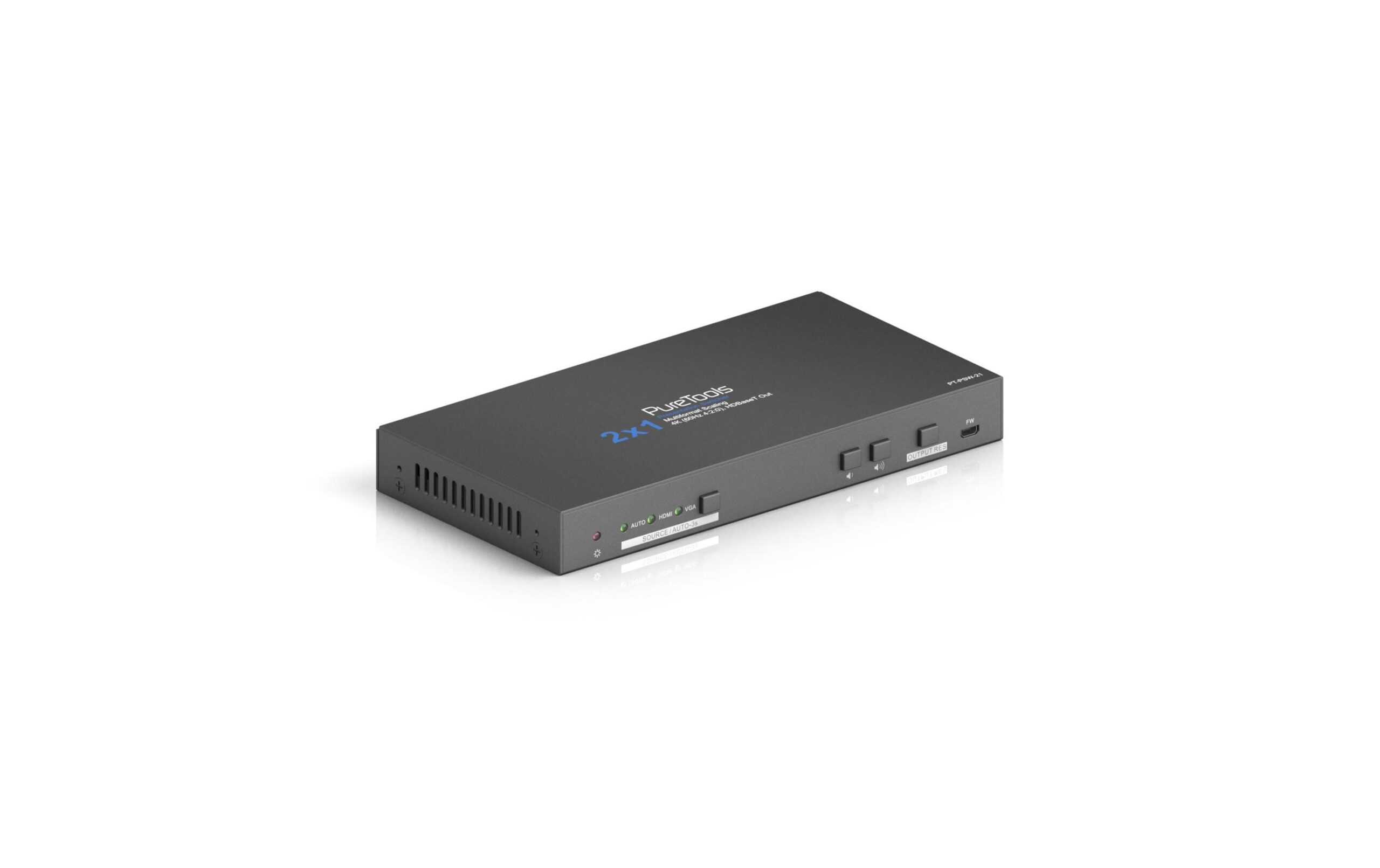 598607 - Mediatech PureTools PT-PSW-21 Pres. Switch 2x1 HDMI/VGA >HDBT, 4K