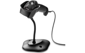 609285_1 - Mediatech Barcodescanner ZEBRA DS2208-SR schwarz, USB, 2D, inkl. Stand
