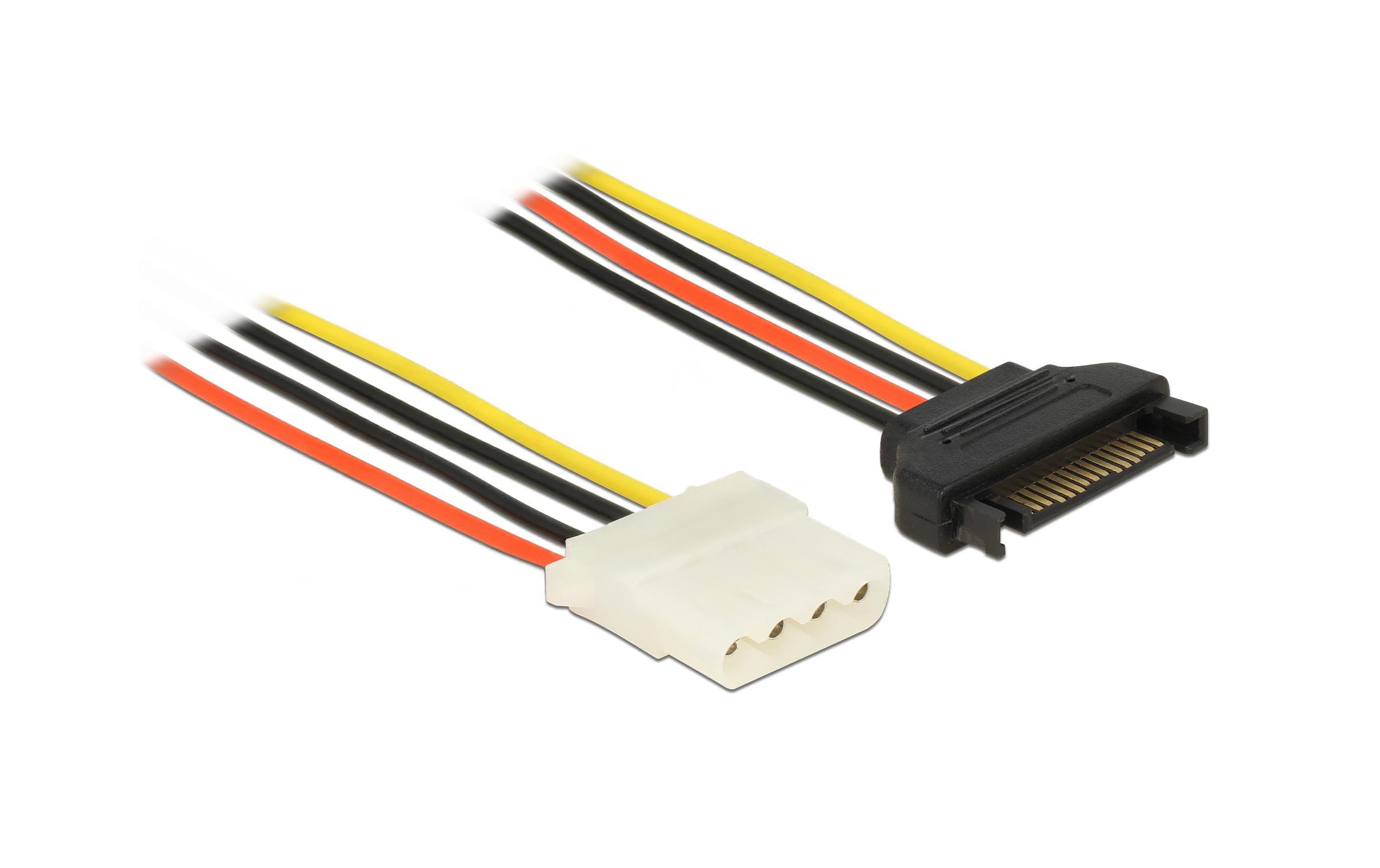 615360 - Mediatech SATA/Molex Adapterkabel, 50cm Adapter für SATA zu Molex 4Pin