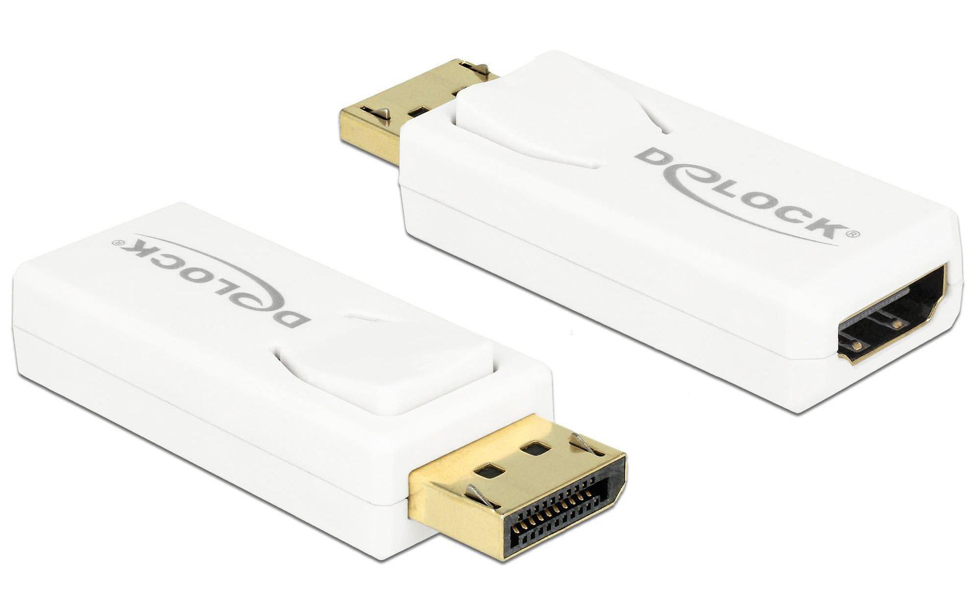 615371 - Mediatech Delock Monitoradapter DP-Stecker zu HDMI-Buchse weiss, 4K Support, aktiv kaufen | Mediatech.ch