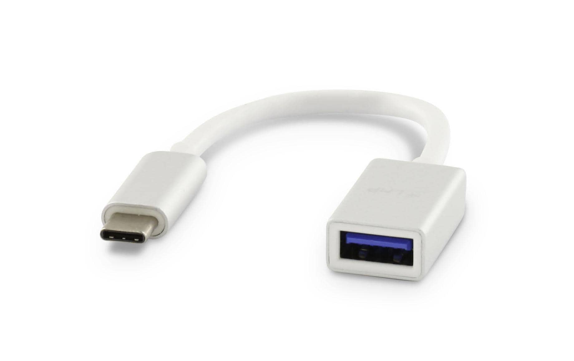 616019 - Mediatech LMP USB3.0 C-A Verlängerungen, 15cm 5Gbps, C-Stecker - A-Buchse, silber