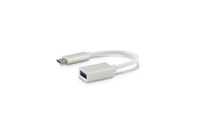 616019_1 - Mediatech LMP USB3.0 C-A Verlängerungen, 15cm 5Gbps, C-Stecker - A-Buchse, silber