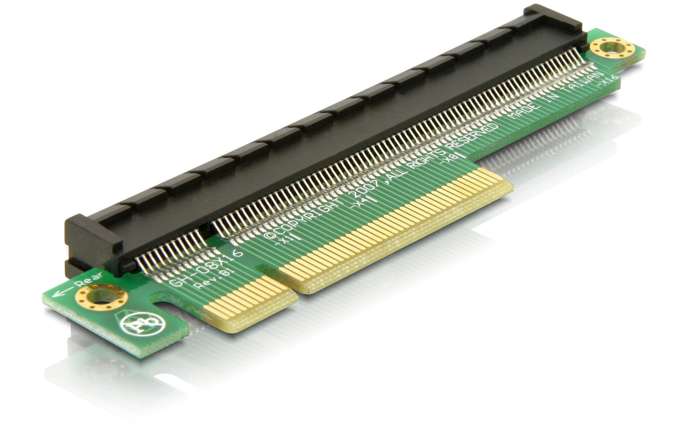 Delock PCI-Express Riserkarte, x8 zu x16 benötigt freien PCI-Express x8 Slot