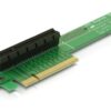 Delock PCI-Express Riserkarte, x8 zu x8 90° nach links gewinkelt