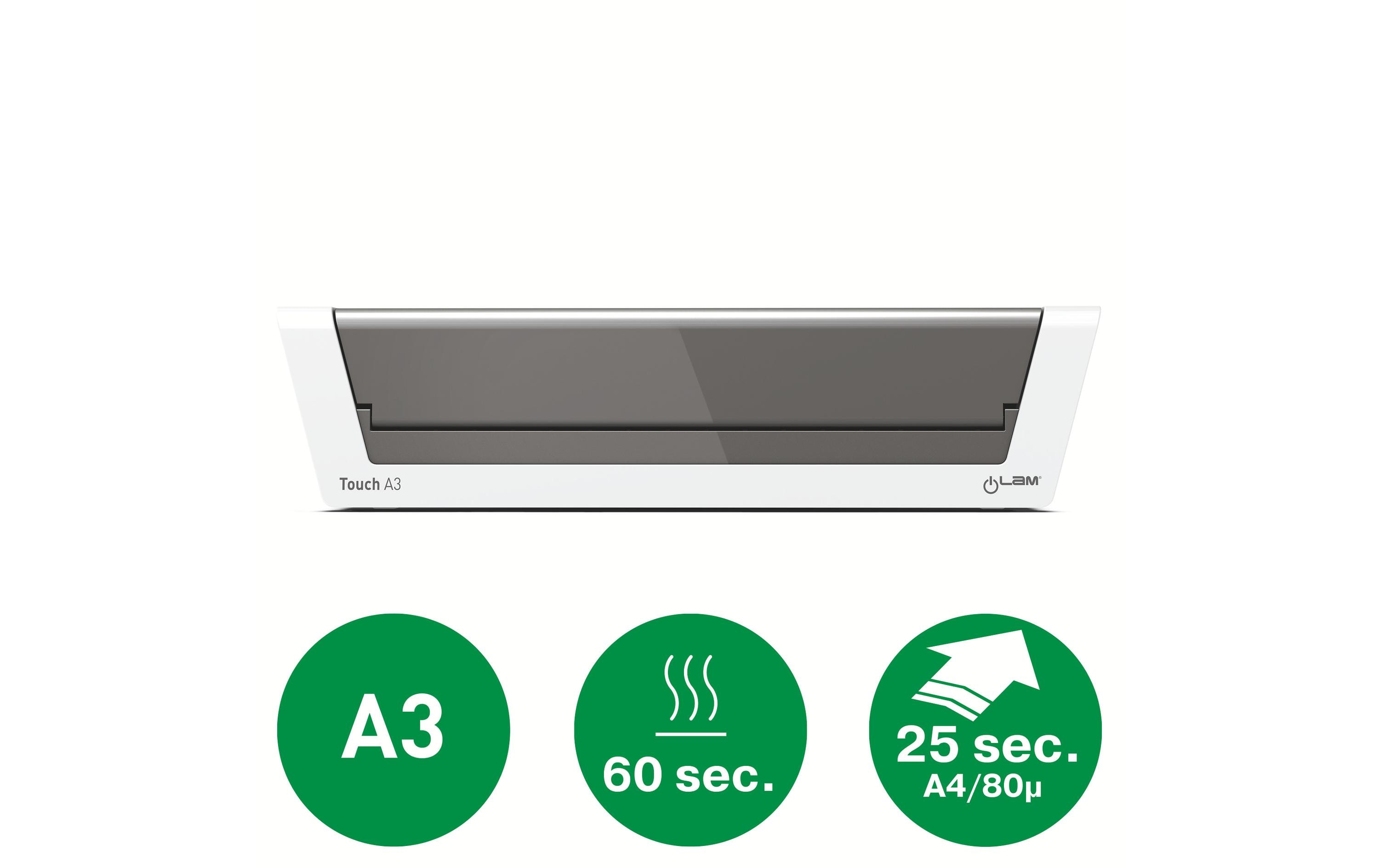627356_1 - Mediatech Leitz iLAM Touch 2 Laminator A3 CH, weiss/anthrazit, bis 250 mic