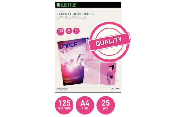 Leitz Heisslaminierfolien A4 125 mic, 25 Stück