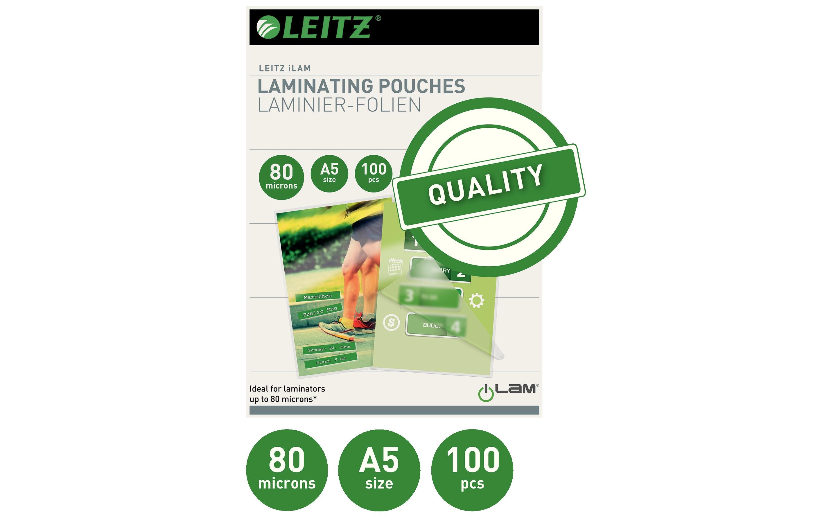 627378_1 - Mediatech Leitz Heisslaminierfolien A5 80 mic, 100 Stück