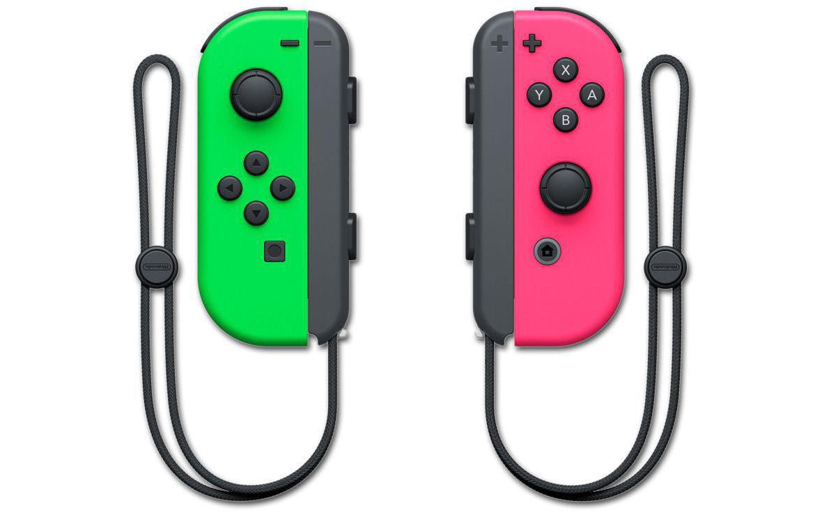 636271 - Mediatech Nintendo Switch Joy-Con Set Neon-Grün/Pink Neon-Grün, Neon-Pink, 2er-Set