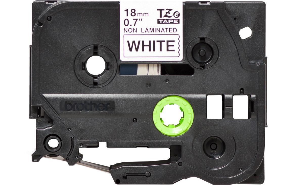 637027 - Mediatech Brother P-touch Schriftband TZE-N241 nicht laminiert,scharz auf weiss, 18mm, 8m