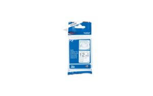 Brother P-touch Schriftband TZE-R231 Stoffband,schwarz auf weiss, 12mm, 4m