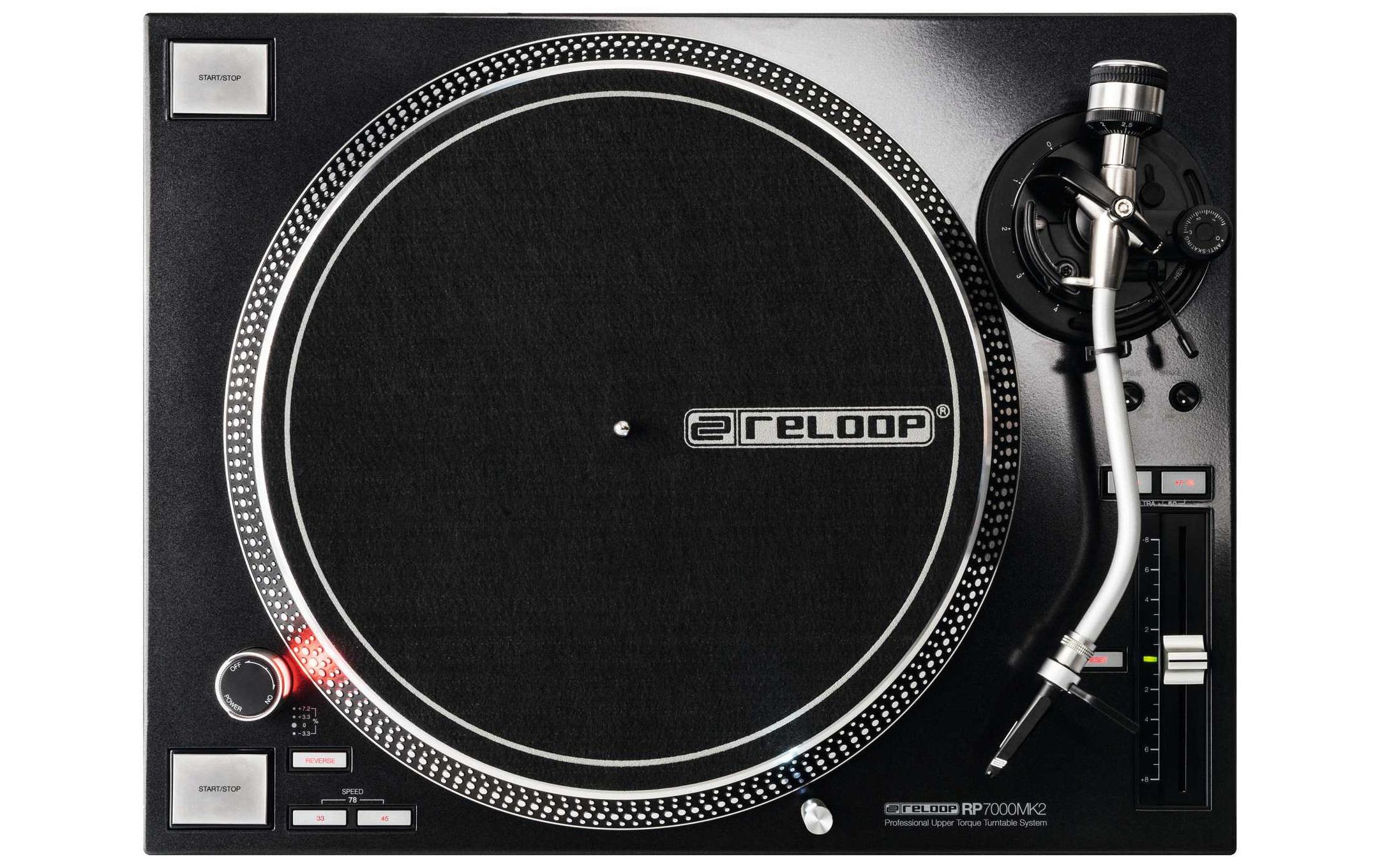 654399_1 - Mediatech Reloop RP-7000 MKII Black DJ-Turntable mit Direktantrieb, schwarz
