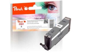 Peach Tinte Canon CLI-551 grau zu IP7250, MG5450, MG6350, 8.5ml