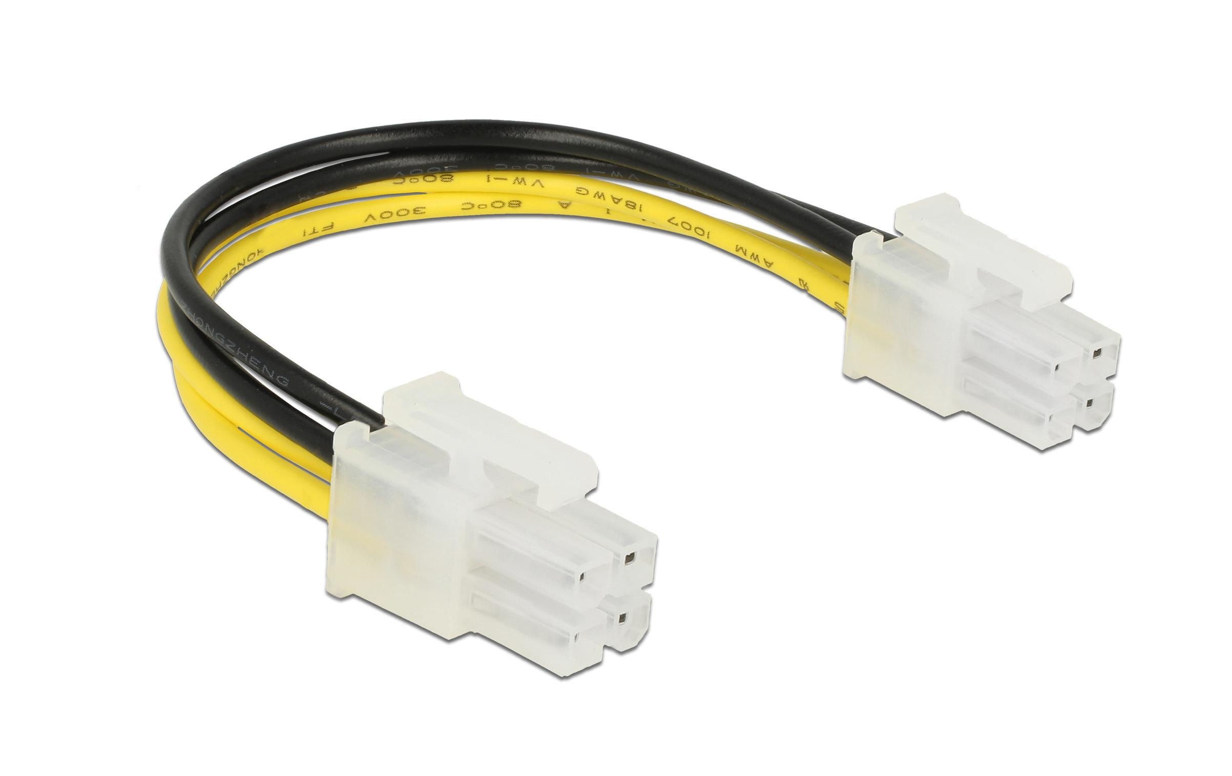 675263 - Mediatech Delock P4 4Pin Stecker auf 4Pin Steckerkabel, 15cm kaufen | Mediatech.ch