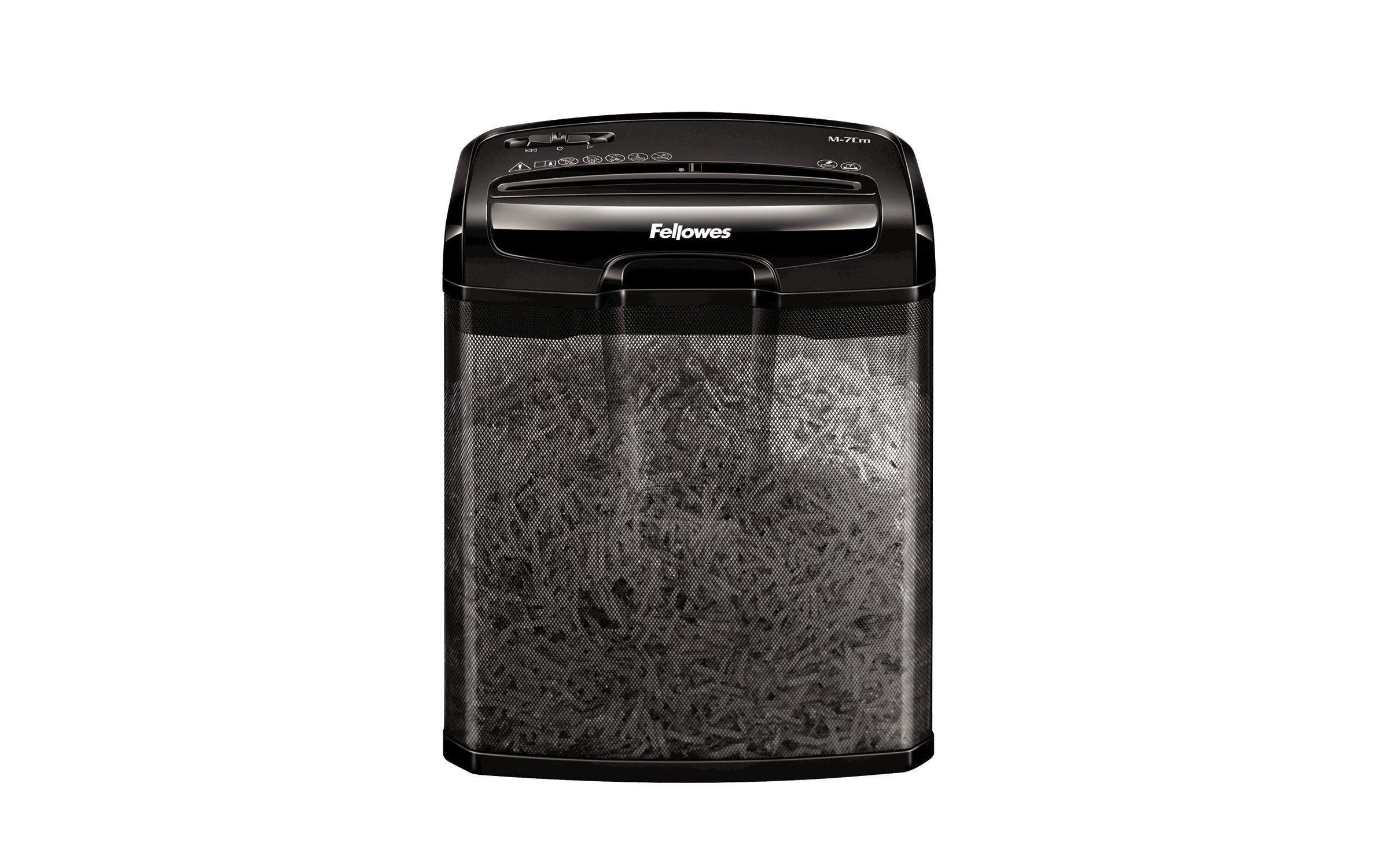 709723 - Mediatech Fellowes Aktenvernichter M-7CM Bis 7 Blatt, 14 Liter, Microschnitt,