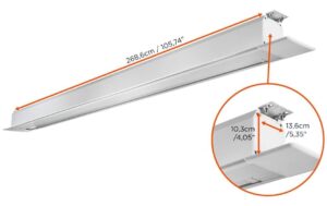 Celexon, Deckeneinbau Motor Professional + 16:10, elektrisch, 220x137cm