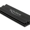 745478 - Mediatech Delock M.2 Kühlkörper, 70x22x10mm schwarz, selbstklebend