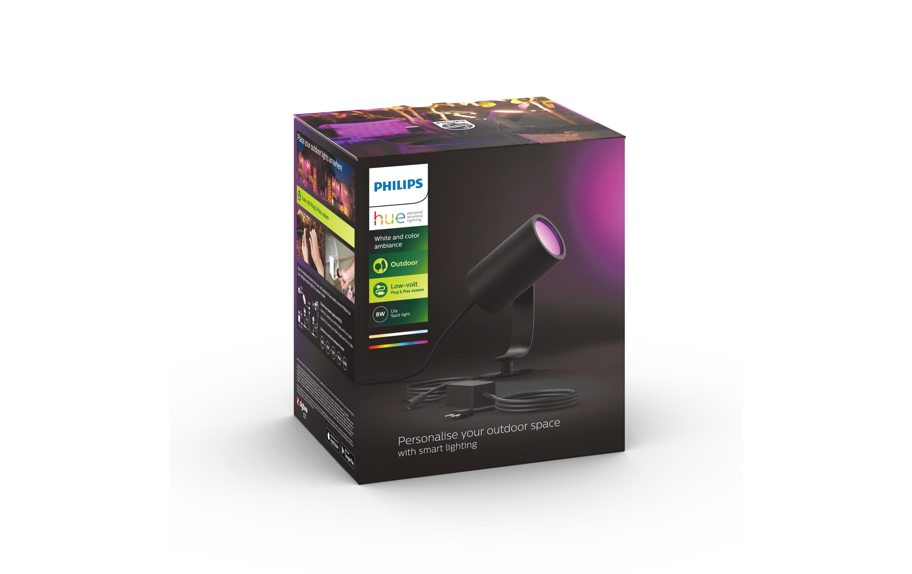 747675_1 - Mediatech Philips Hue Gartenspot Lily Basis Kit 8W, 700 lm, RGBW, 2200-6500 K