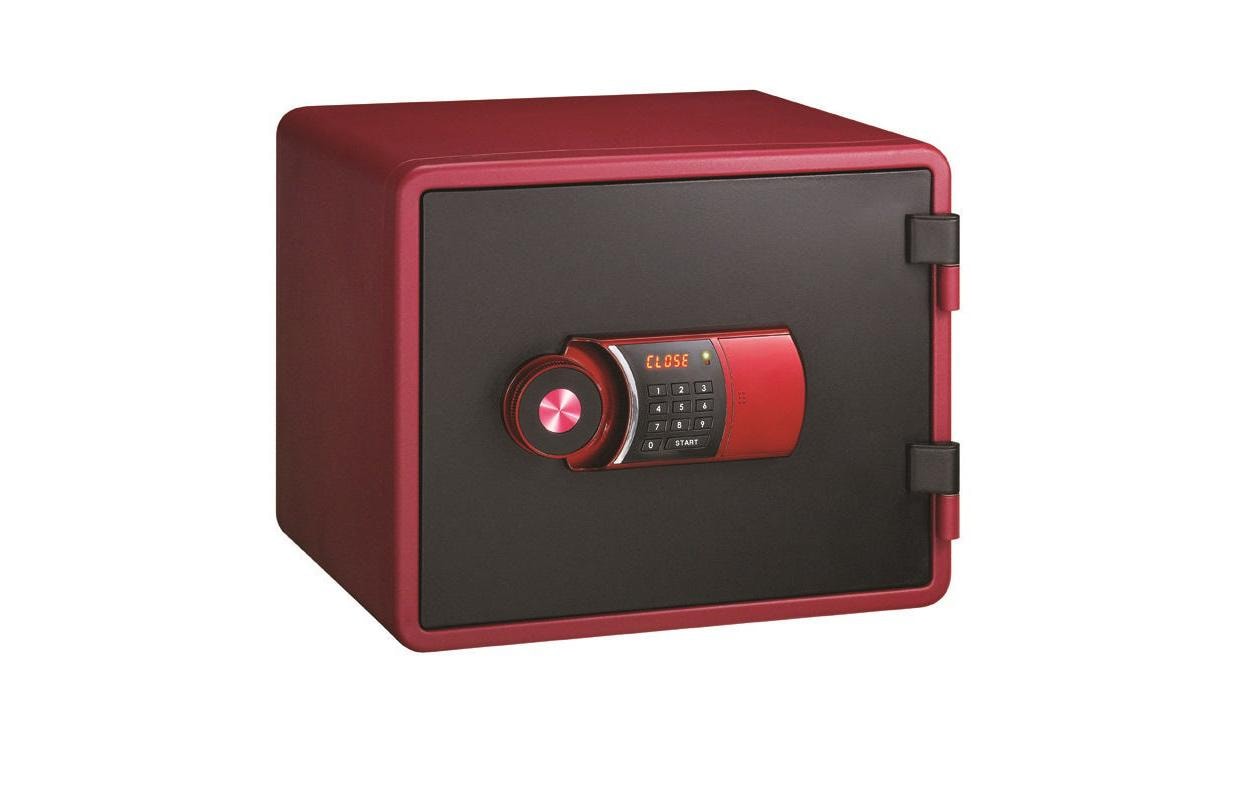 755052 - Mediatech Rieffel Feuerschutztresor VT-FS magenta elektr. Zahlenschloss kaufen Schweiz | Mediatech.ch