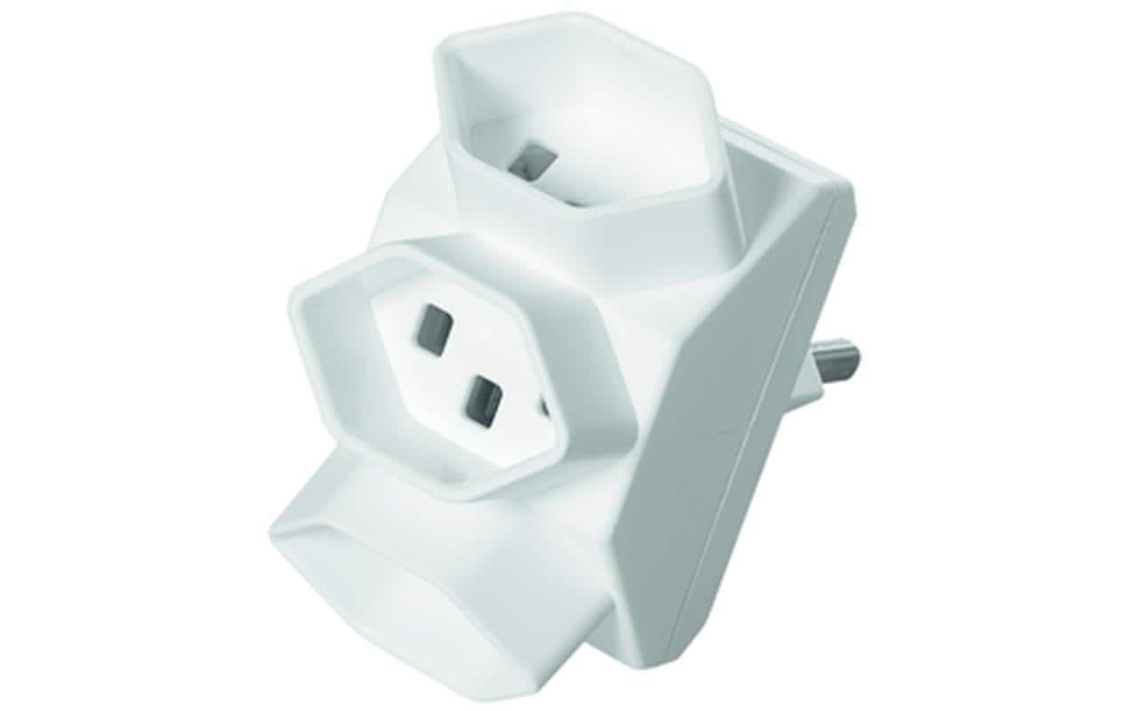 769167 - Mediatech STEFFEN Abzweigstecker 3x T23 weiss kaufen Schweiz | Mediatech.ch