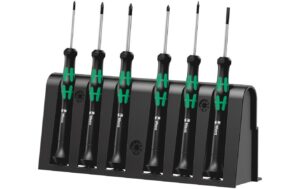 Wera Elektroniker-Schraubenziehersatz 2050/6 inkl. Rack
