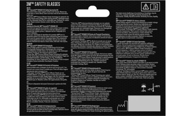3M SecureFitSchutzbrille grau 1 Stück
