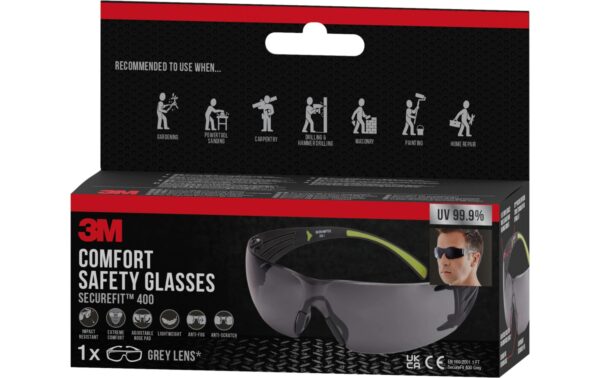 3M SecureFitSchutzbrille grau 1 Stück