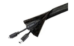 M Universal Cable Sock Velcro Black 10m
