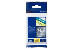Brother P-touch Schriftband TZE-PR955 weiss auf premium silber, 24mm